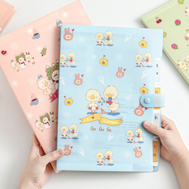 Happy Duck Letter A4 Paper Expanding File Folder 5 Pockets Accordion ...