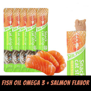 Furiri 15g Creamy Cat Treats High Vitamin Wet Food Cat Food Snacks Strips Makanan Kucing Basah
