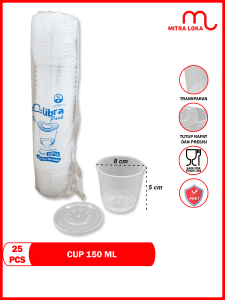 Mitra Loka 25 Pcs Thinwall Cup Puding 150mL Libra