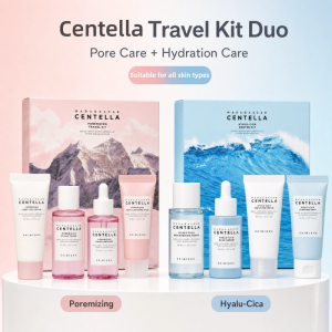 new Centella Hyalu-Cica and Poremizing Travel KitToner Ampoule SerumFace Moisturizer Cream and Night Sleeping Pack Mini 4pcs Set hot
