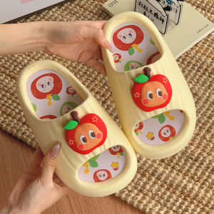 [Free Shipping] 2026 Cartoon Apple Slippers For Women Summer Outdoor Wear Cute And Stylish Non-Slip Thick-Soled Indoor Slippers