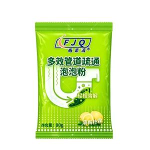 Drain Cleaner Powder  Unclogs sinks toilets drains fast Dissolves grease hair food residue Keeps drains flowing smoothly Multi-purpose drain unclogging powder80g packets