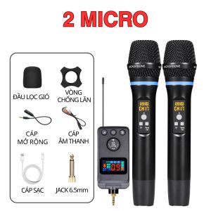 Micro Karaoke Không Dây Cao Cấp M501 - Kết Nối Bluetooth Bắt Sóng Ổn Định Hát Nhẹ Hơi Không Hú Công Nghệ Echo Pro Màn Hình LCD Pin Dung Lượng Lớn