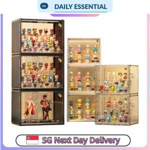 【DAILY ESSENTIAL】 Stackable Figures Doll Display Container Small Large 3 Colours