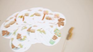 16pcs Baby Milestone Cards Paper Made Animal Memorial Birth Monthly Kids Commemorative Card Baby Photography Props