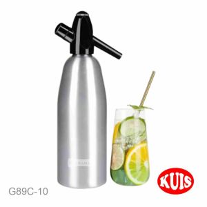 JE.ID Botol Pembuat Soda Botol Siphon Maker Bartender CO2 1Liter Soda Maker Bottle Membuat Soda Dengan Cepat Dan Mudah Berbahan Material Berkualitas Perpaduan Aluminium Dan PP Yang Sangat Aman