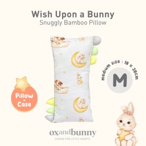 [SG] Ox and Bunny Wish Upon a Bunny Medium Size Snuggly Bamboo Pillow (Pillow + Case) newborn baby toddler baby gift