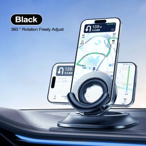 360 ° Rotatable Car Phone Holder Automatic Spring Dashboard Cell Phone Mount Non Slip Silicone Base Stand Compatible with iPhone Samsung Huawei Xiaomi Auto Lock Windshield Bracket