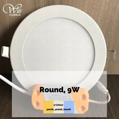 Slim LED Square Downlight Round Downlight Panel Light 1 Year Local Warranty (4W / 6W / 9W / 12W / 15W / 18W)