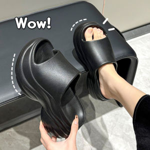 [Free Shipping] Summer Non-Slip Odor-Resistant Casual Home Sandals For Women Fashionable And Versatile With Thick Soles And Height-Increasing Design