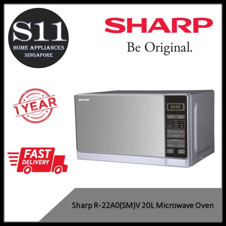 Sharp R22A0(SM)V 20L Microwave Oven * 1 YEAR WARRANTY | Lazada Singapore