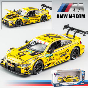 LEO 1:32 BMW M4 DTM Sound & light effect 3 doors can be opened diecast Alloy car model toys for boys toys car for kids cars toys