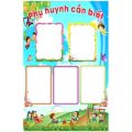 Tranh góc mầm non: Bảng tuyên truyền Phụ huynh cần biết TTR-011. 