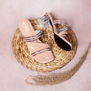 Ladova ZELDA Sandal Heels Hak Kaca 5 cm Jelly Party Andin Kepang Azzani Glamour dan Elegan