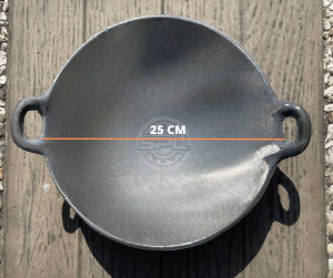 WAJAN BAJA PENGGORENGAN ANTI LENGKET TEBAL UKURAN 25 CM BAHAN COR LOGAM KUAT
