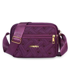 ZEFAN ใหม่ผ้าไนลอนกระเป๋าผู้หญิงกระเป๋าสะพายเย็บปักถักร้อยกระเป๋าสะพายสบาย ๆ ที่เป็นประโยชน์