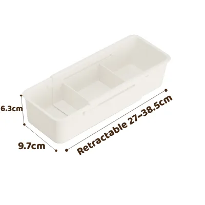 Drawer Organizer Adjustable and Scalable Drawer Storage Box Multifunctional Desktop Storage Organizer