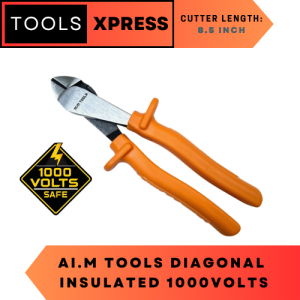 AI.M Tools Lineman Electrician Diagonal Cutter 1000 V Insulated for maximum electrical protection