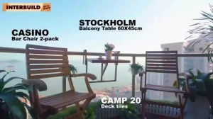BÀN BAN CÔNG GẤP GỌN STOCKHOLM & TORONTO – GỖ TRÀM TỰ NHIÊN