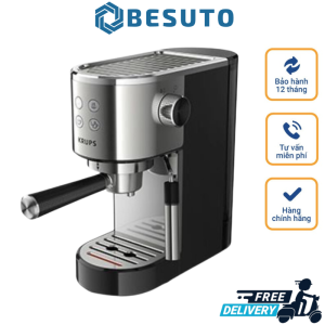 Máy Pha Cà Phê KRUPS XP442C Krups Coffee Maker Máy Pha Cafe Espresso Cappuccino Coffee Machine 15 Bar Dung Tích 1L Nhập Đức BH 12 Tháng