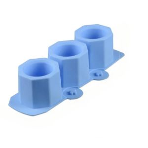 3holes Silicone Flower Pot Mold Geometric Hexagonal Planter Mold DIY Tool for Succulent Cactus