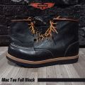 Xrider Safety Boots Moc toe redwing full black Cow Leather. 