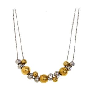 Fashionable Mixed Bead Necklace Adjustable Chain Elegant Accessory for Daily Wear