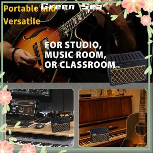 Green sea lazlook กล่องใส่ปิ๊กกีตาร์ที่วางโชว์กีตาร์ชุดกล่องเก็บปิ๊กกีตาร์สำหรับผู้เล่นกีตาร์และผู้ที่ชื่นชอบเพลง