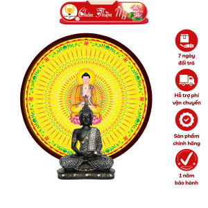 Hào Quang Cơ Phật Giáo A Di Đà Phật CHÂN THIỆN MỸ Đèn Trang Trí Bàn Thờ Cho Tượng Phật HQCPG-19