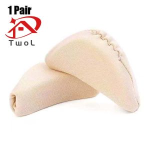 TWOL stock no.070，1pair Sponge Forefoot Insert Pads/Women High Heel Insoles/Adjustment Pain Relief Half Shoe Cushion