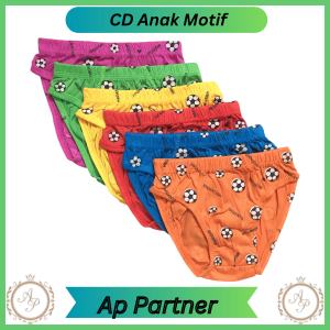 Grosir 12 Pcs Celana Daleman Anak Laki Laki Vinvin Bola | Pakaian Dalam Anak Cowok Bahan Katun Murah