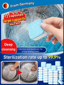 【Stain Removal Artifact】Ultra Clean Washing Machine Sterilizing Foam Tablets Washing Machine Tank Oxygen Cleaner Fully Automatic Drum Effervescent Cleaning Tablets Deodorant Dirt Remover