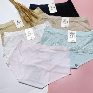 Quần lót nữ su đúc phối ren ZH Forever 839 freesize L lưng cao vừa co giản mặc thoải mái