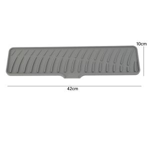 แผ่นรองป้องกันพื้นโต๊ะทำจากซิลิโคนแผ่นซิลิโคนกันลื่นกันน้ำกระเซ็นอเนกประสงค์ก๊อกน้ำสำหรับห้องครัวที่ล้างผักแผ่นซิลิโคนกันลื่น S พร้อมหยดน้ำ