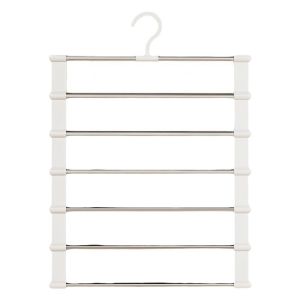Multi functional folding pants rack stainless steel seamless home multi-layer anti slip dormitory storage artifact