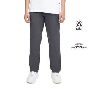 Aerostreet Chinos Reguler Panjang Revano Abu Tua Man Celana Panjang Chino EAAAA