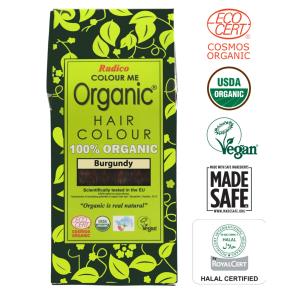 100% CERTIFIED ORGANIC HAIR COLOUR ( BURGANDY )