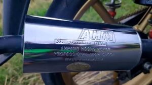 KNALPOT FIS R MERK AHM MALAYSIA BLACK DOFF