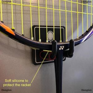 [COD] Donglon ที่แขวนไม้เทนนิสแบบติดผนังชั้นเก็บของมีตะขอแขวนผนังทำจากสเตนเลสสตีล