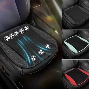 MMLUCK Fast Blowing USB Fan Blowing Seat Cushion with 8/5 USB Fans 3-Speed Car Ice Silk Seat Cushion Cool Air Breathable Car Ventilated Seat Cushion Vehicle Car Seats