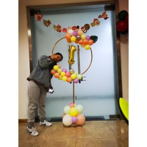 Circle Balloon Arch Stand Balloons Holder Column Kids Birthday Party Baloon Wedding Globos Decor 2021 New Year Christmas Decor