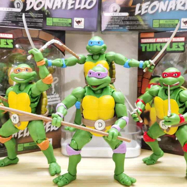 SHF Teenage Mutant Ninja Turtles Action Figure Leonardo Raphael ...