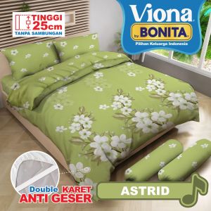 (TERMURAH) BED COVER SET FLAT BONITA VIONA 180X200 NO.1 KING SIZE