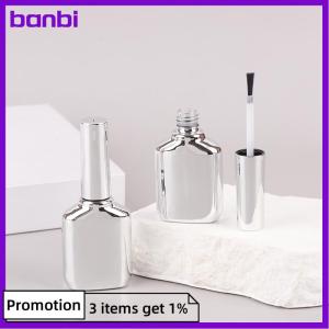 banbi Empty Nail Gel Glass 15ml Nail Polish Bottles Electroplated Colors Nail Beauty Oil Packing Bottles Nail Gel Containers