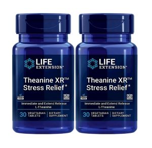 30 Veg Tablets Life Extension Theanine XR - 400mg L-Theanine for Daily Relaxation & Stress Management Support