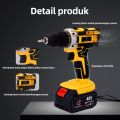 Tangan tanpa kabel/Mesin Bor Baterai Cas Komplit 21VF Bor Impact 10mm Mesin Bor Tangan Bor Listrik Mesin Bor 1 Baterai Cas Bor Listrik Bor Cas 2 Baterai/bor Cordless/bor Baterai Cas/bor Batre. 