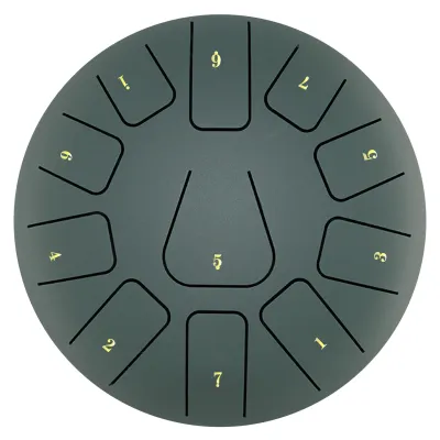 Titanium Steel Tongue Drum 8 Inch 11 Note Hand Pan Drum Children Mini Ethereal Drums Percussion Instrument Yoga Meditation Gifts