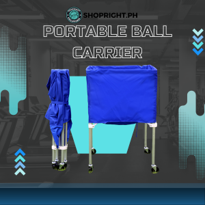 Premium Quality Wheeled Ball Cart Sturdy Aluminum Frame Ball Storage Cart for Basketball Volleyball