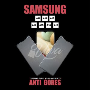 ANTI GORES SAMSUNG A12 A15  A114G A13 A14 A17 BEST TEMPERED GLASS SPY CRAMIC MATTE ANTI OIL HD9