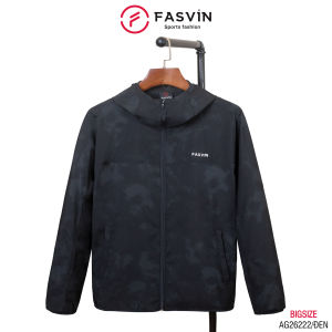 Áo Khoác Gió Nam BIGSIZE Fasvin 1 Lớp Có Mũ Chất Liệu Cao Cấp Cản Bụi Cản Gió Giữ ấm AG26222.HN